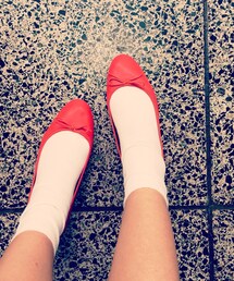 H&M | 赤い靴(バレエシューズ)
