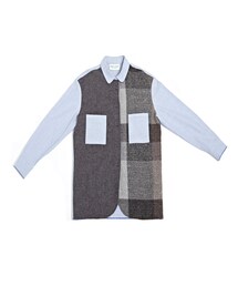 MISU A BARBE | DIVIDE SHIRT GREY - 14FW(シャツ/ブラウス)