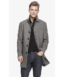 EXPRESS | Wool Blend Herringbone Topcoat(チェスターコート)