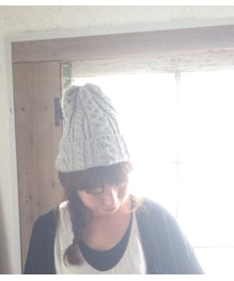 HIGHLAND 2000 | ARAN ALPACA BOBCAP
(ニットキャップ/ビーニー)