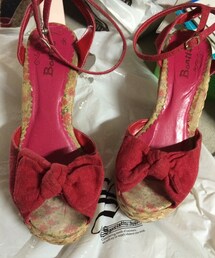 BONITA | リボンウエッジソール(サンダル)