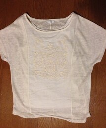 Promod ホワイト刺繍カットソー(Tシャツ/カットソー)