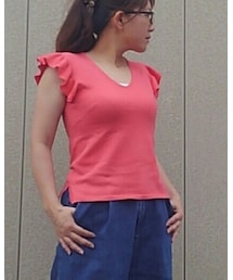 しまむら | 袖フリルニット(ニット/セーター)