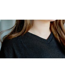 2PER | Vネックシンプルルーズニット(ニット/セーター)