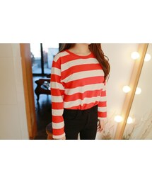 2PER | カジュアルボーダーパターンTシャツ(Tシャツ/カットソー)