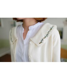 2PER | フラワー刺繍入りニットカーディガン(カーディガン/ボレロ)