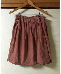 フェリシモ | 煉瓦色コーデュロイのふかふかバルーンスカート(スカート)