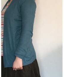 index | ピーコックブルーのカーディガン(カーディガン/ボレロ)