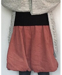 フェリシモ | 煉瓦色のコーデュロイふわふわバルーンスカート(スカート)