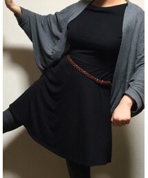 UNIQLO | 真っ黒なワンピース(ワンピース)