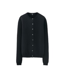 UNIQLO | DARK GREY WOMEN MERINO BLEND COMBINATION CARDIGAN(カーディガン/ボレロ)