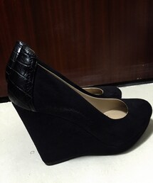 H&M | Black Heels(モカシン/デッキシューズ)