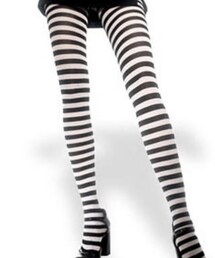 UNIQLO | Uniqlo Black and White Stripe pattern tights(タイツ/ストッキング)