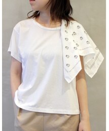 MM6 Maison Martin Margiela_ | BASIC JERSEY BANDANA SCARF TOP(Tシャツ/カットソー)
