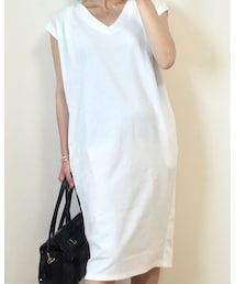 IENA | Vネックスウェットワンピース(outlet maulにて購入)(ワンピース)