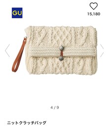 GU | ニットクラッチバッグ(FRILにて25%off購入)(クラッチバッグ)
