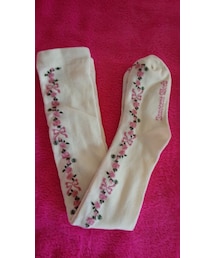 Innocent World | ローズ透かしレースアップオーバーニーソックス(ソックス/靴下)