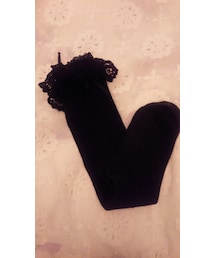 BABY,THE STARS SHINE BRIGHT | リボン通しレースハイソックス(ソックス/靴下)