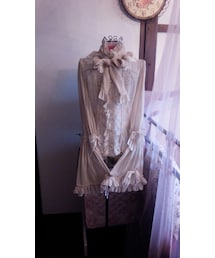 BABY,THE STARS SHINE BRIGHT | Julietのためのソネットストライプシフォンブラウス(シャツ/ブラウス)