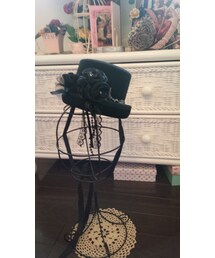 BLACK PEACE NOW | 蝶と薔薇のハット(帽子)