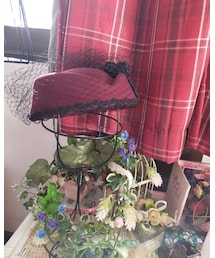 Morun×Muuna Stoik | 黒薔薇×黒蝶のトーク帽(帽子)