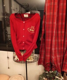 metamorphose tempt de fille | リボンスワン刺繍カーディガン(カーディガン/ボレロ)