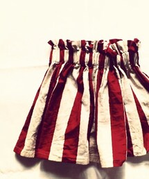 ハンドメイドスカート：ストライプ(スカート)