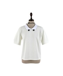 ハートポイントkitschポロシャツ風トップス (ポロシャツ)