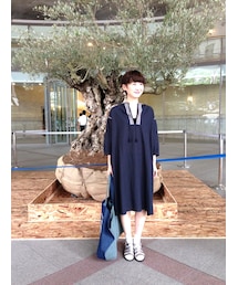 ブラウジングしないとこんなシルエット(ワンピース)