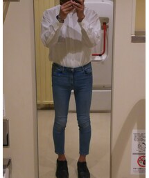 ZARA | スカルプトアンクルスキニー(デニムパンツ)