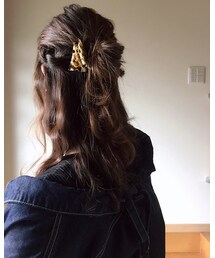 ハーフアップお団子👧 | バレッタ/ヘアクリップ