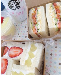 手作りサンドイッチ🍓 | その他