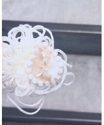 sakishimatokyo | くもに浮かぶ涙花バレッタ(バレッタ/ヘアクリップ)