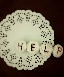 HELPバレッタ(handmade)(バレッタ/ヘアクリップ)