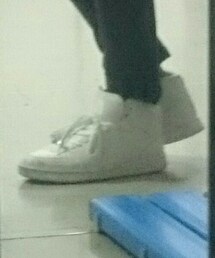 スニーカー | 白ハイカットスニーカー(スニーカー)