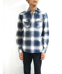 NUMBER (N)INE | WESTERN SHRITS_FLANNEL ONBURE CHECK (シャツ/ブラウス)