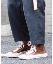 CONVERSE | 白が汚れたので、茶色に染めたやつ。(スニーカー)