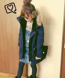 MOUSSY | ネイビー ミリタリージャケット(ミリタリージャケット)