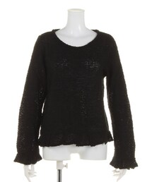 mystic | 裾袖フリルトップス(ニット/セーター)