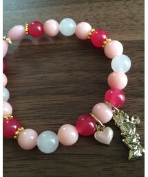 ミニーちゃんブレス🎀 | ディズニーシーで購入しました♪ミニーちゃんチャームが♡(ブレスレット)