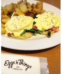週末の🍴💗 | エッグスンシングスのエッグベネディクト♡〃(その他)