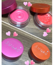お気に入りチーク&リップ💄💕 | SUGAOのぷるぷるチーク💕リップにも使えて便利✨(ファンデーション)