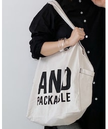 AND PACKABLE | トートバッグ