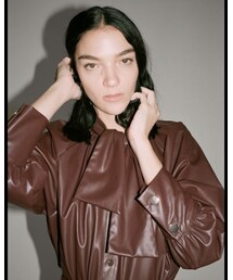 ZARA | フェイクレザーシャツ(シャツ/ブラウス)