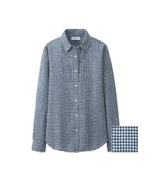 UNIQLO | ネイビーチェックシャツ(シャツ/ブラウス)