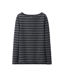 UNIQLO | ボーダーボートネックT(Tシャツ/カットソー)