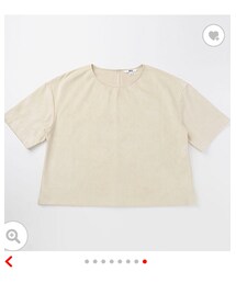UNIQLO | スエードタッチTブラウス(Tシャツ/カットソー)