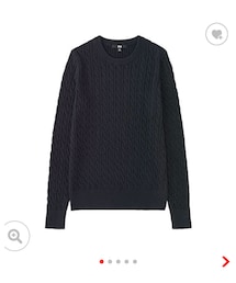 UNIQLO | コットンカシミヤケーブルセーター(ニット/セーター)