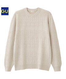 GU | コンビネーションクルーネックセーター(ニット/セーター)