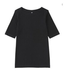 UNIQLO | リブボートネックT(Tシャツ/カットソー)